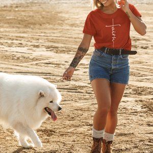 Faith Shirt Rust T-shirt Graphic tee